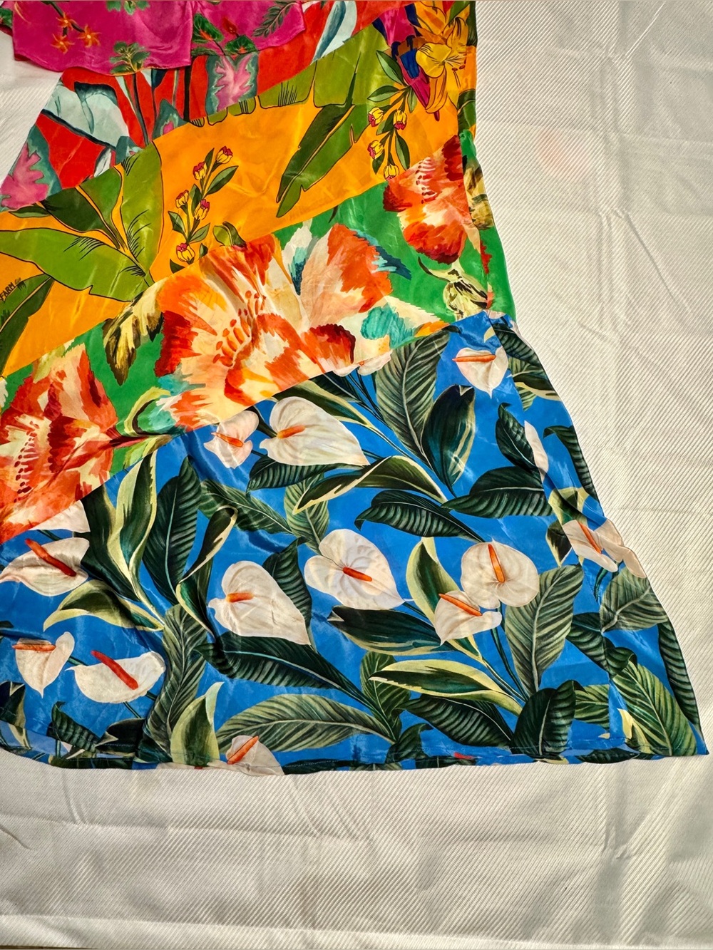 FARM Rio Tropical Ruffle One Shoulder Midi Maxi Dress XL See Description 🙏🏼 - Picture 10 of 16